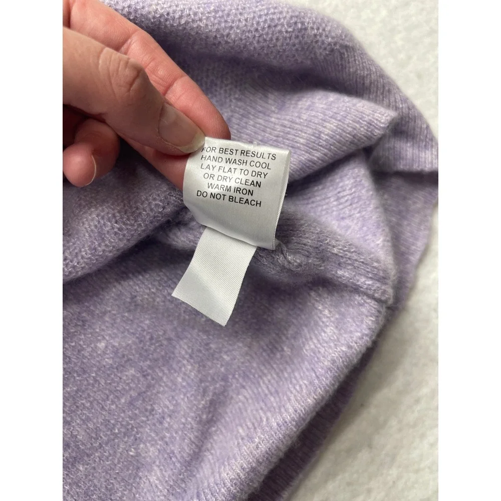 Peter‎ Millar Crown Cashmere Linen Quarter Zip Sweater Mens L Purple Luxury Knit